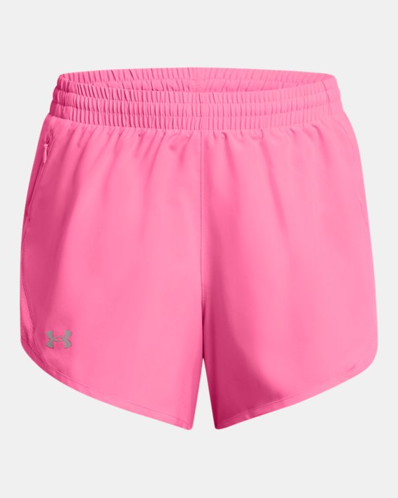 Women's UA Fly-By 3" Shorts, Pink, pdpMainDesktop image number 4